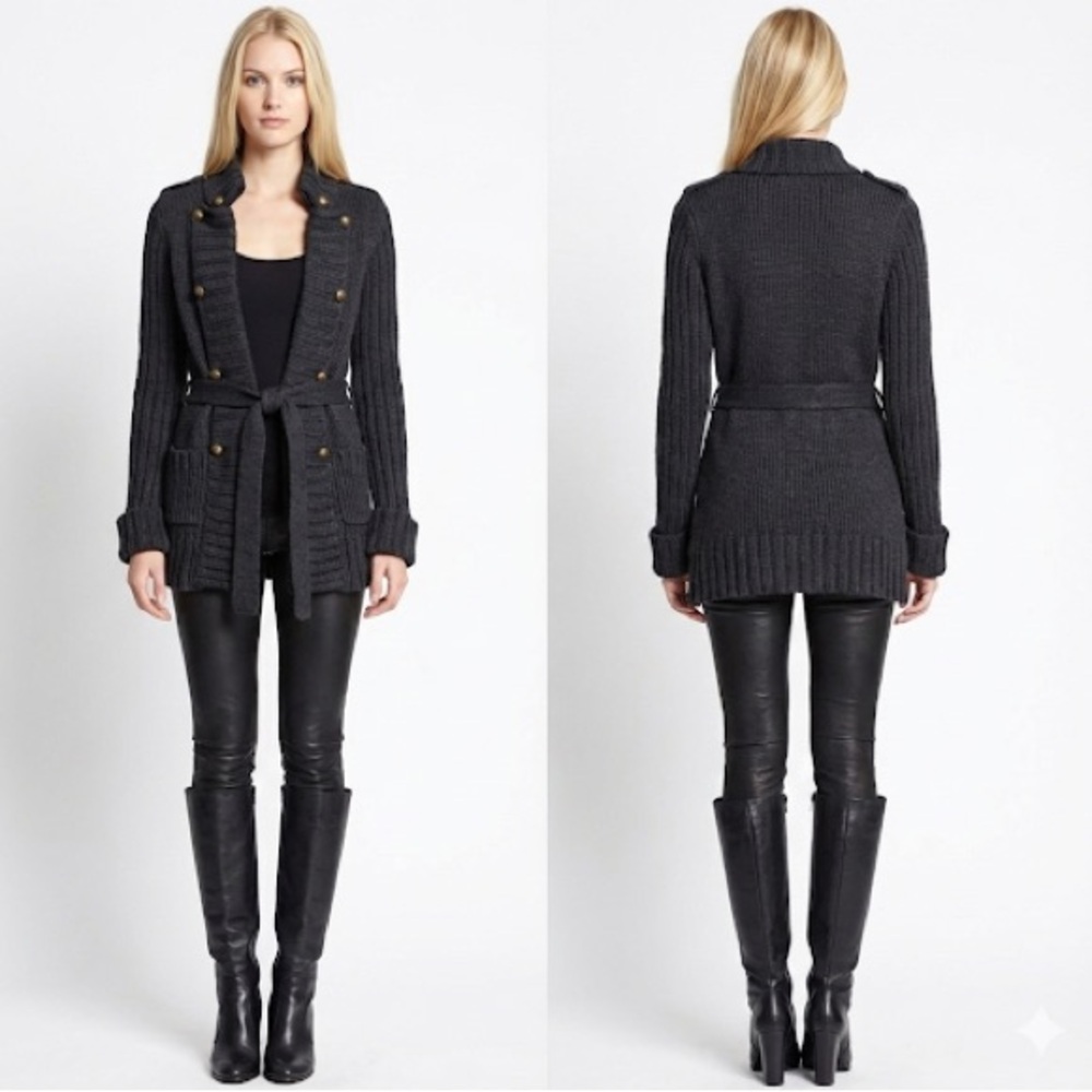 Zara black sweater cardigan